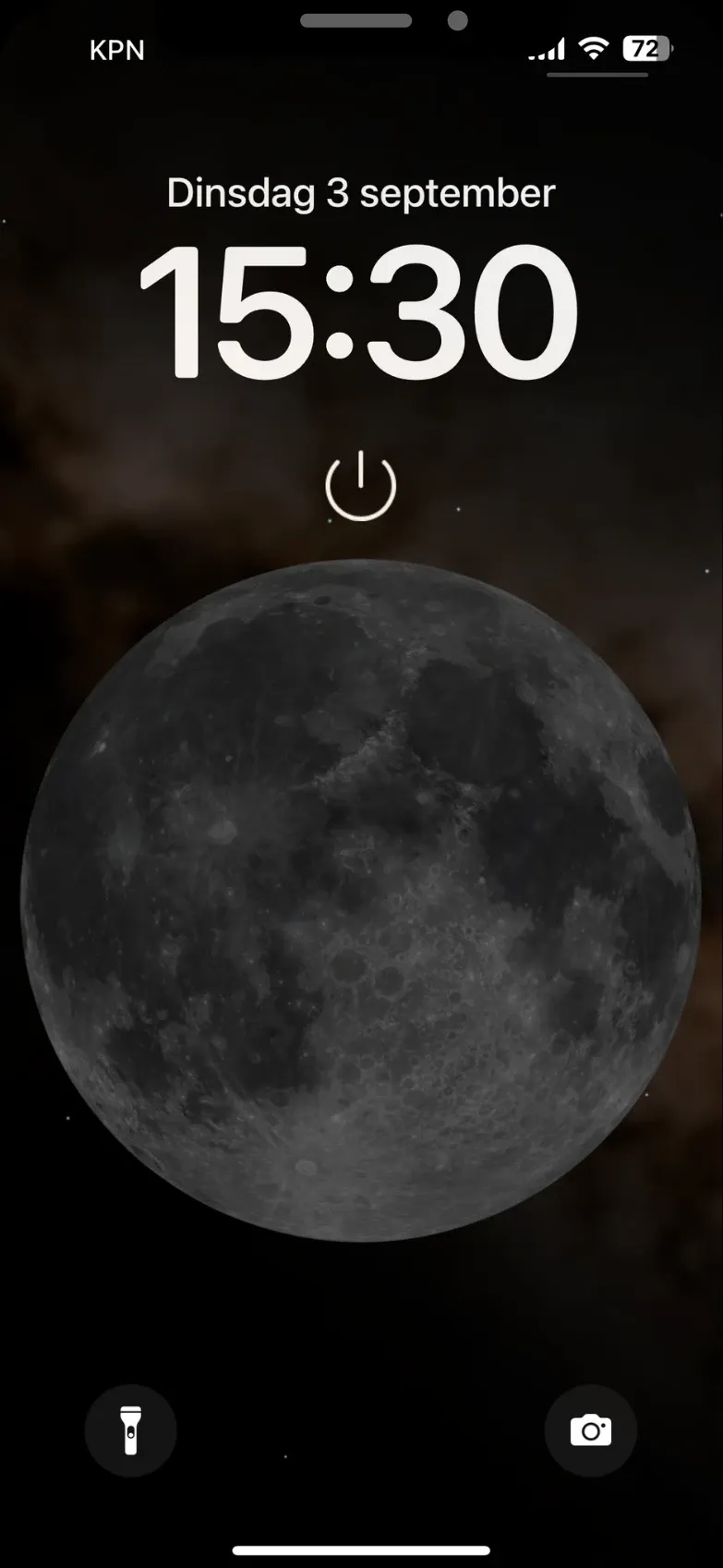 Bold widget op het vergrendelscherm